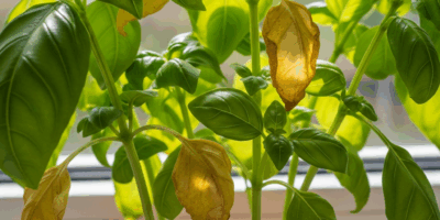 Basil Leaves Turning Yellow What Is Causing It