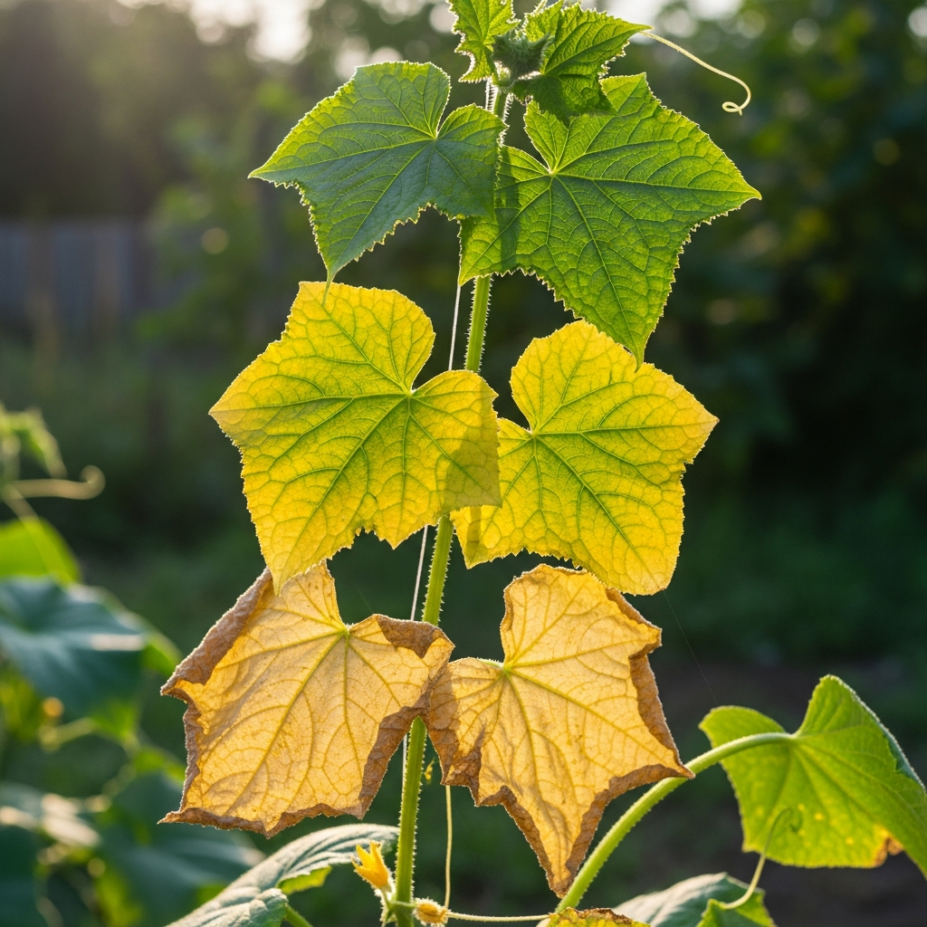 Cucumber Leaves Turning Yellow What Is Causing It