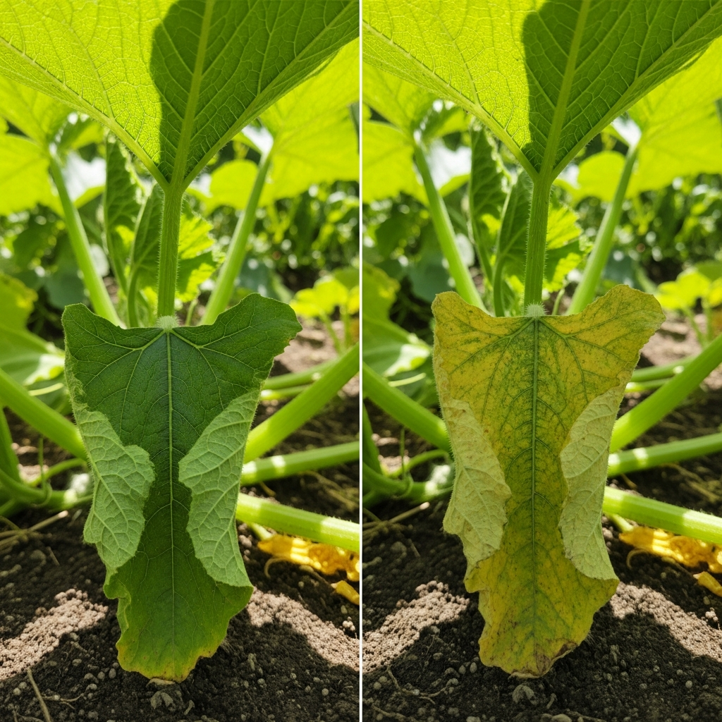 Squash Leaves Curling Down What Is Causing It