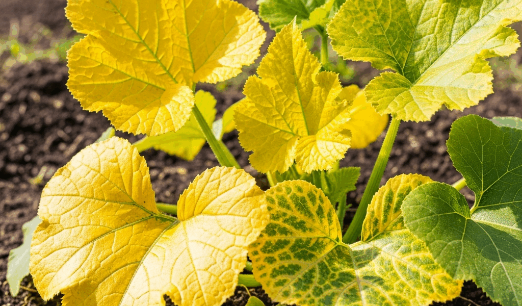 Yellow Squash Leaves Turning Yellow What Caused It