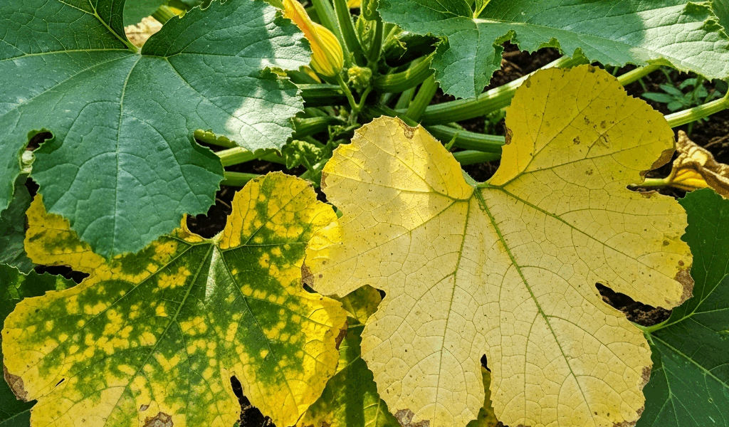 Zucchini Leaves Turning Yellow What Is Causing It