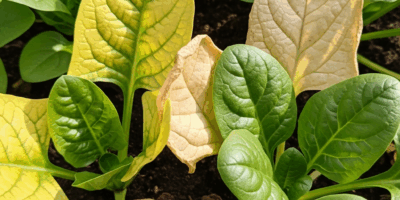 Spinach Leaves Turning Yellow What Is Causing It