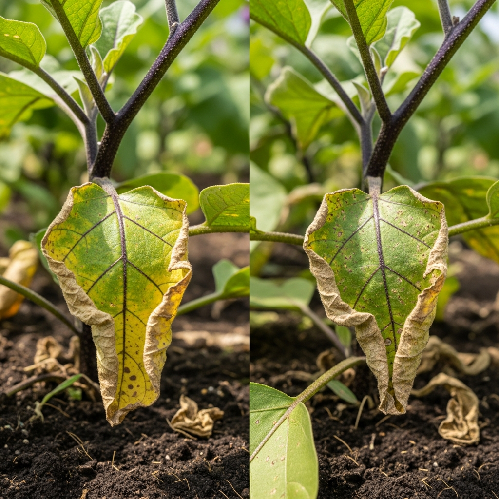 Eggplant Leaves Curling Up What Is Causing It