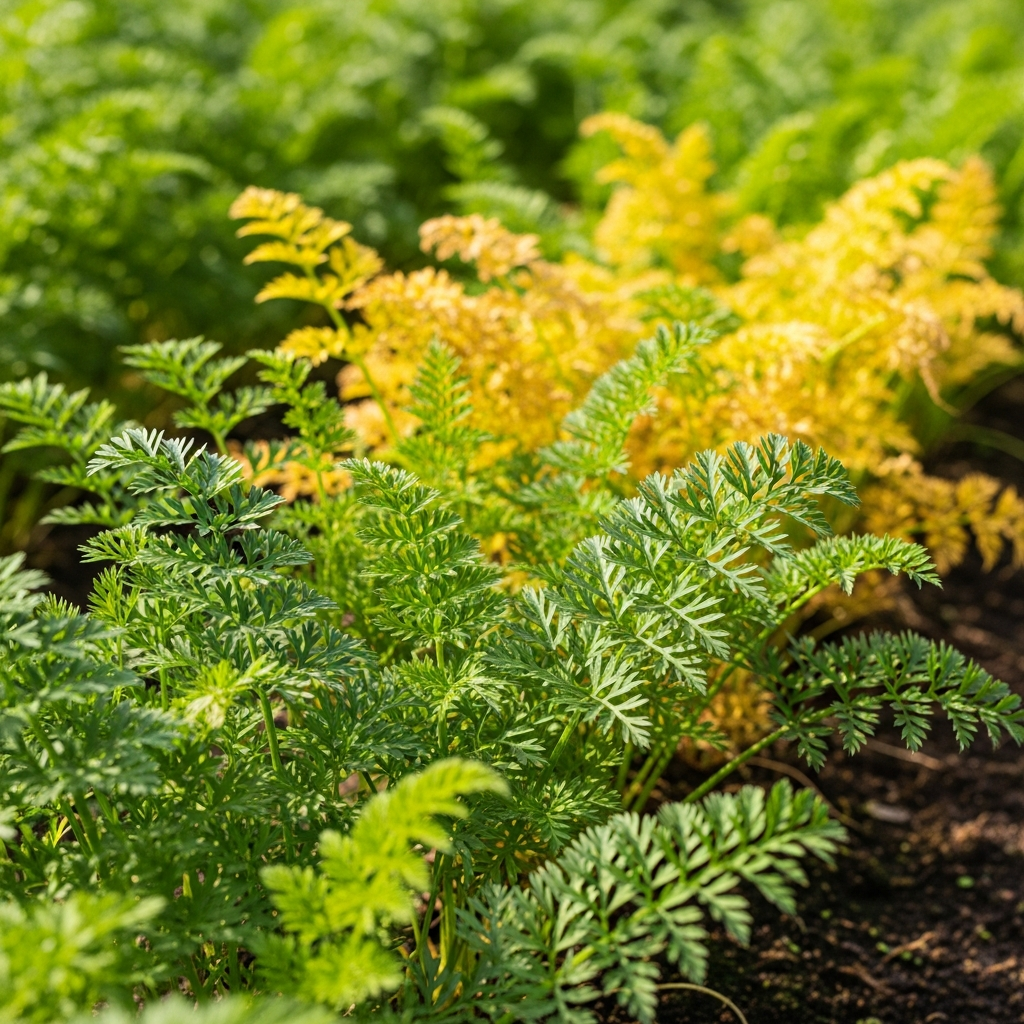 Carrot Leaves Turning Yellow What Is Causing It